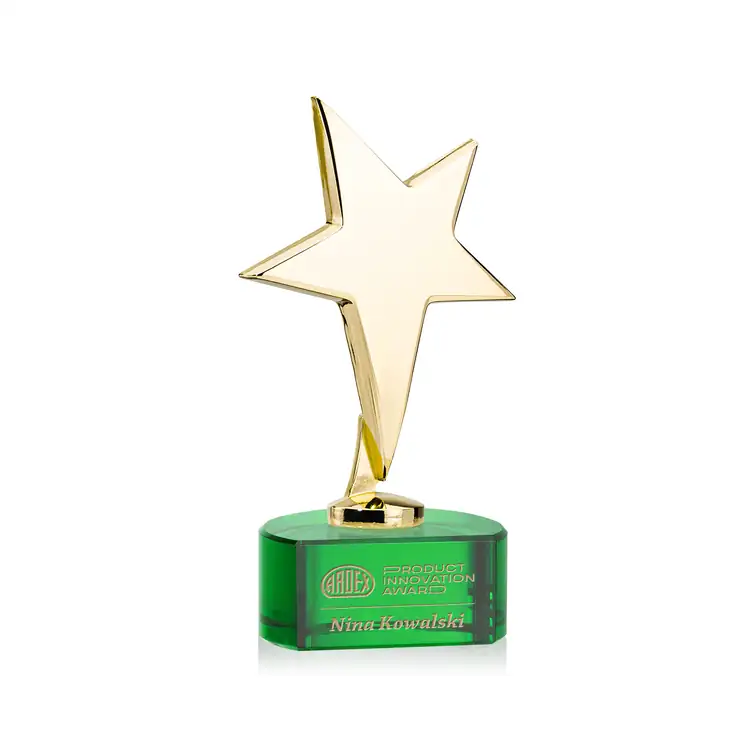 Trophée étoile Tuscany sur socle Paragon - Gravure #7