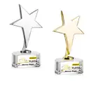 Trophée étoile Tuscany sur socle Paragon - Multicolore