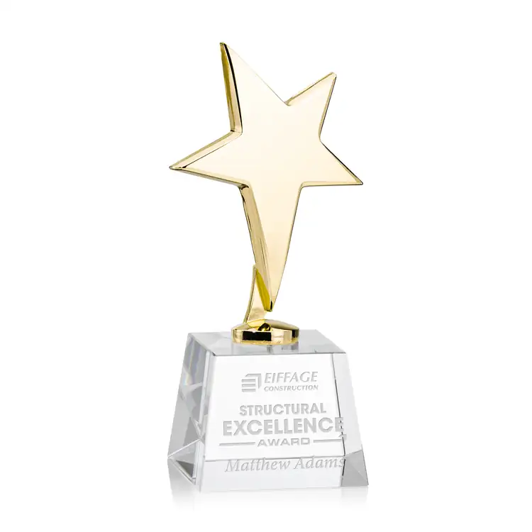 Tuscany Star Award on Robson Base - Engraved #6