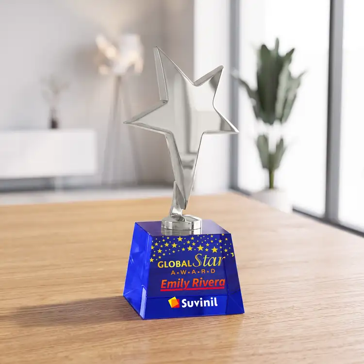 Trophée étoile Tuscany sur socle Robson - Multicolore #13