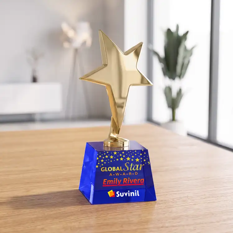 Trophée étoile Tuscany sur socle Robson - Multicolore #17