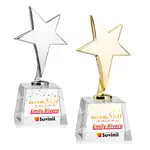 Trophée étoile Tuscany sur socle Robson - Multicolore