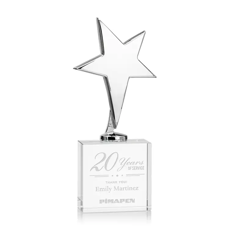 Tuscany Star Award on Woodlawn Base - Engraved #2