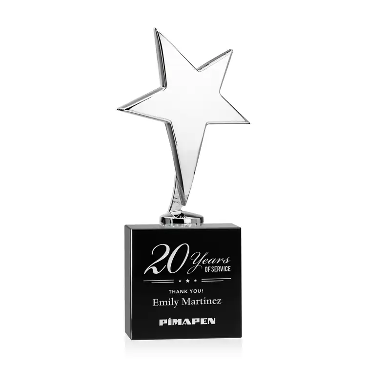 Tuscany Star Award on Woodlawn Base - Engraved #4