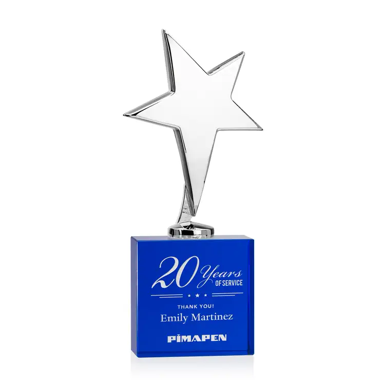 Tuscany Star Award on Woodlawn Base - Engraved #5