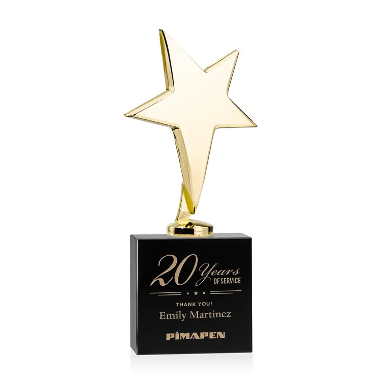 Tuscany Star Award on Woodlawn Base - Engraved #8