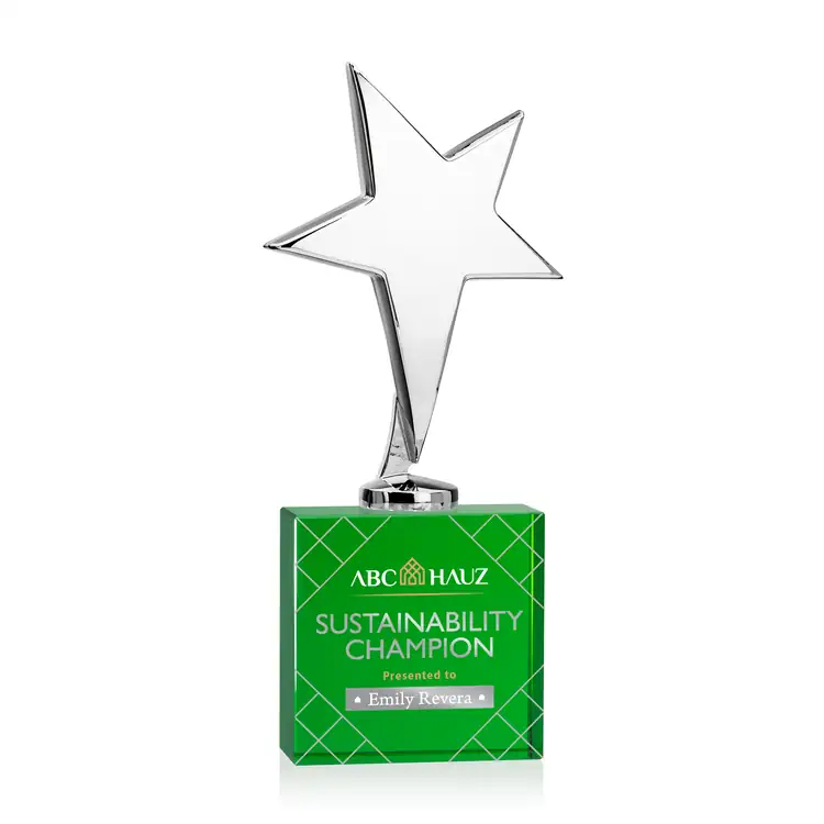 Tuscany Star Award on Woodlawn Base - Multicolor #3