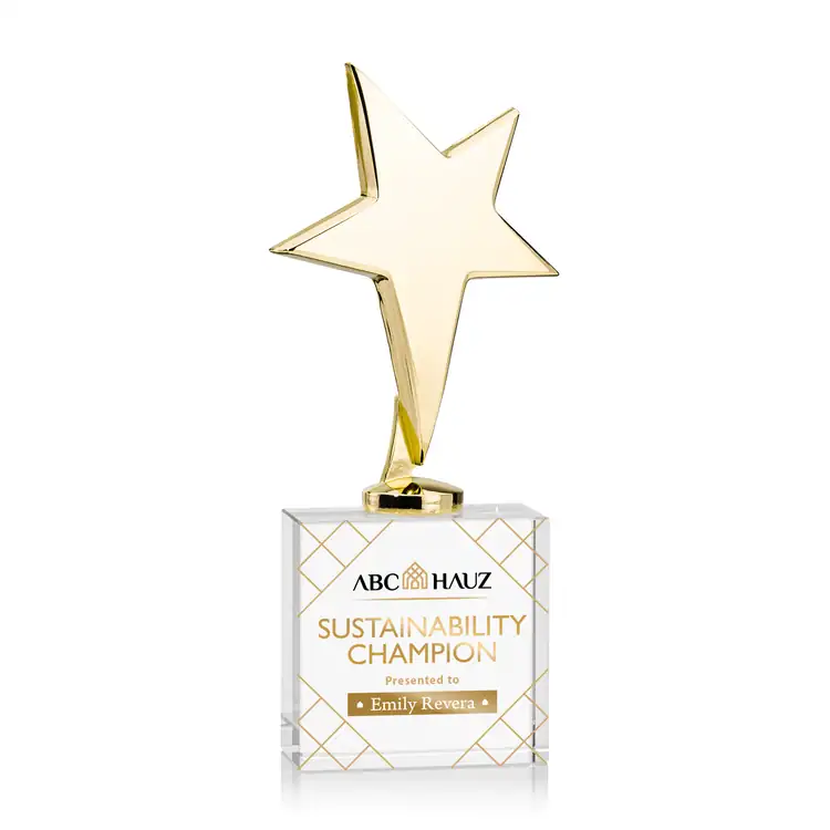 Tuscany Star Award on Woodlawn Base - Multicolor #6