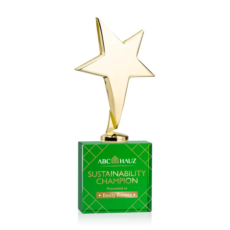 Tuscany Star Award on Woodlawn Base - Multicolor #7