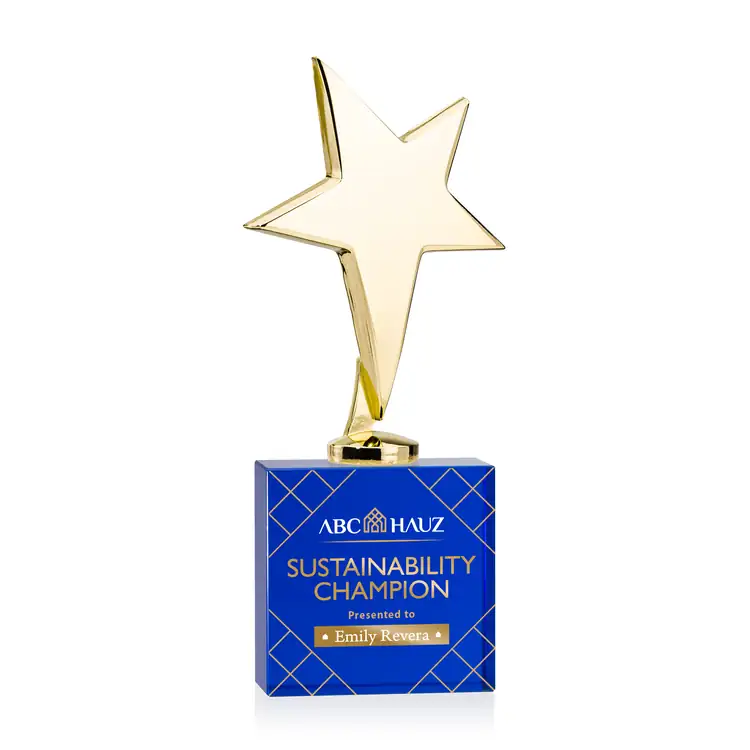 Tuscany Star Award on Woodlawn Base - Multicolor #9