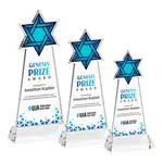 Trophée étoile de David en cristal Starfire sur socle Hartford - Multicolore