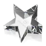 Trophée étoile inclinée en cristal optique - Gravure