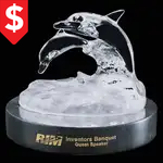 Trophée famille de dauphins