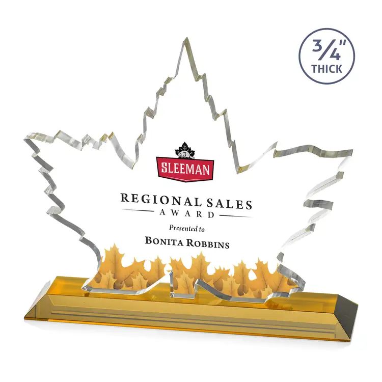 Maple Leaf Award - Starfire Crystal - Multicolor #3
