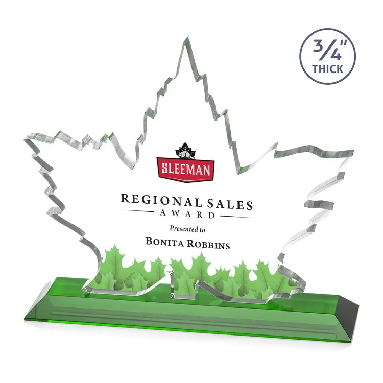 Maple Leaf Award - Starfire Crystal - Multicolor #4