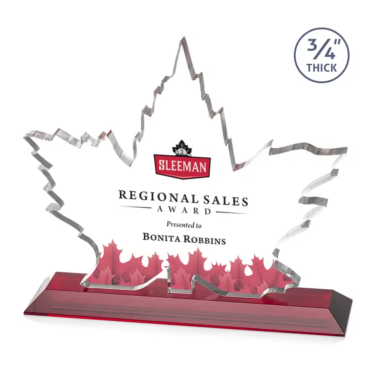 Maple Leaf Award - Starfire Crystal - Multicolor #7