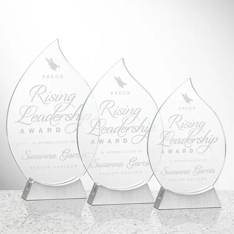 Carmack Flame Starfire Crystal Award
