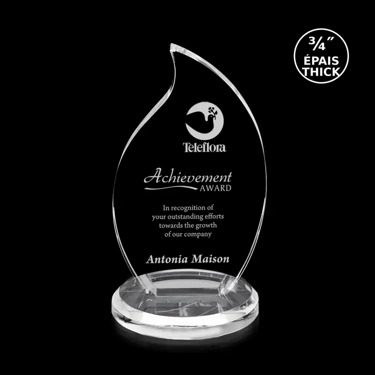 Flair Flame Optical Crystal Award #2
