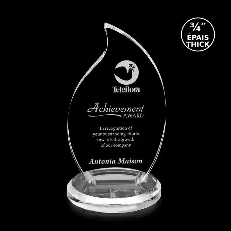 Flair Flame Optical Crystal Award #3