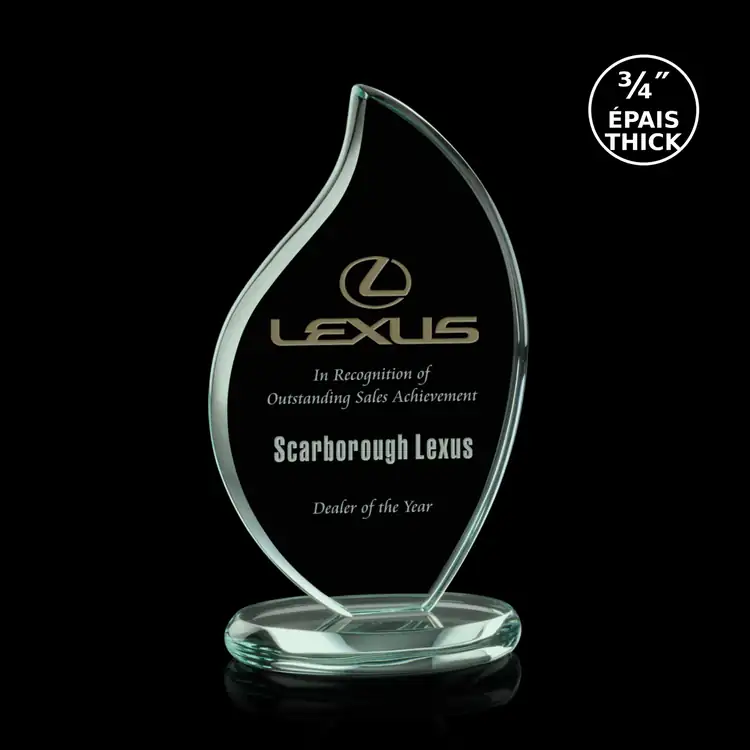 Odessy Flame Jade Glass Award #2