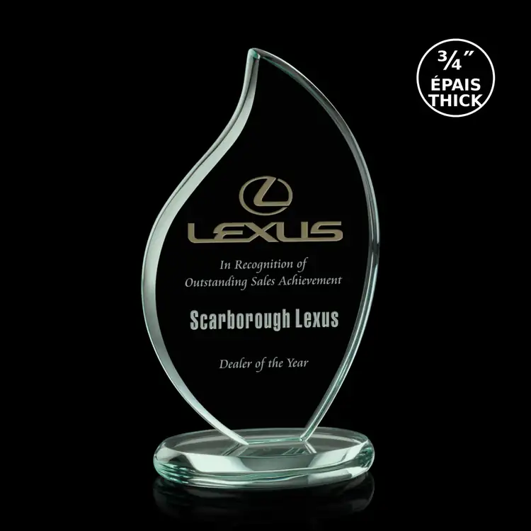 Odessy Flame Jade Glass Award #3
