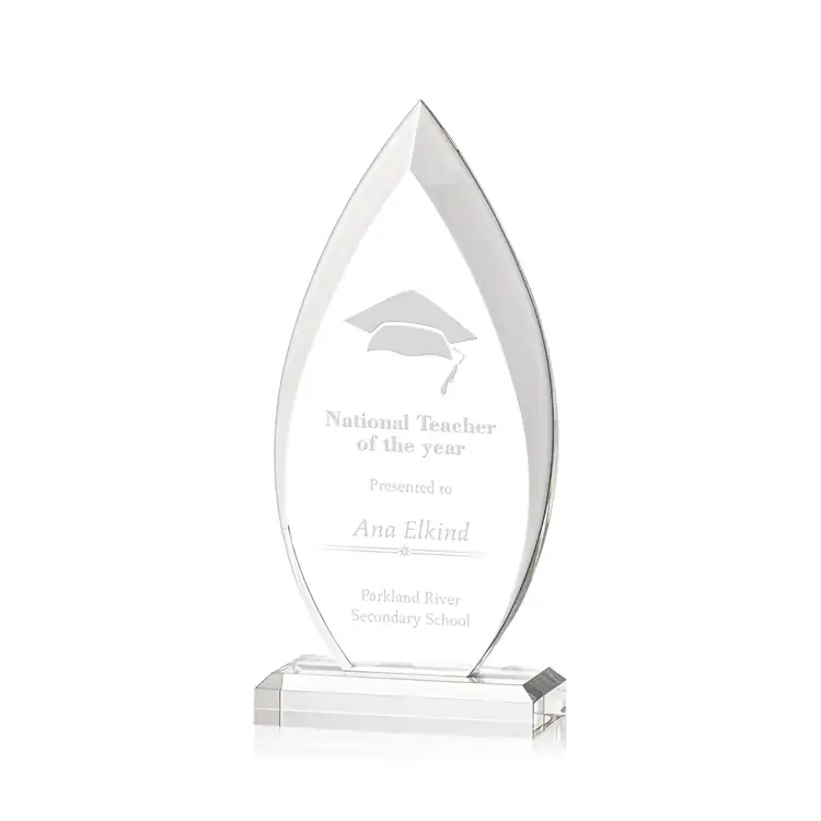Oulston Flame Acrylic Award - Laser Engraved #2
