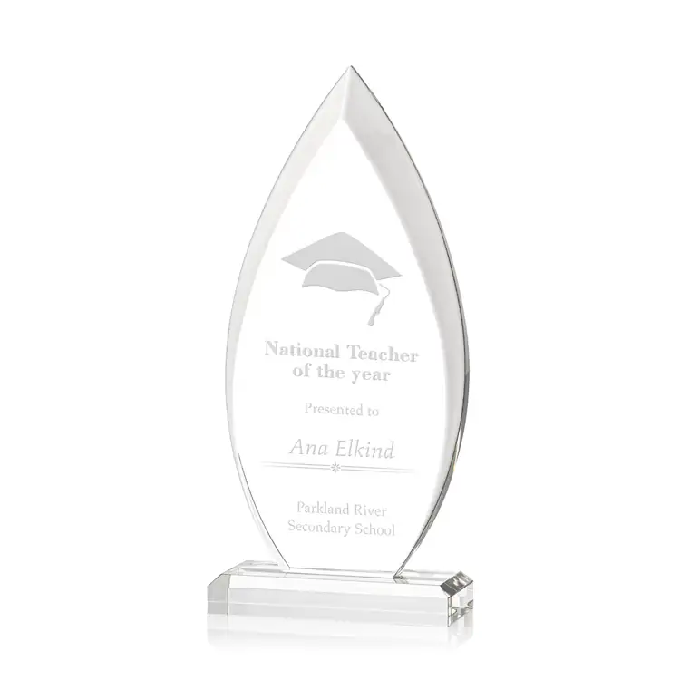 Oulston Flame Acrylic Award - Laser Engraved #3