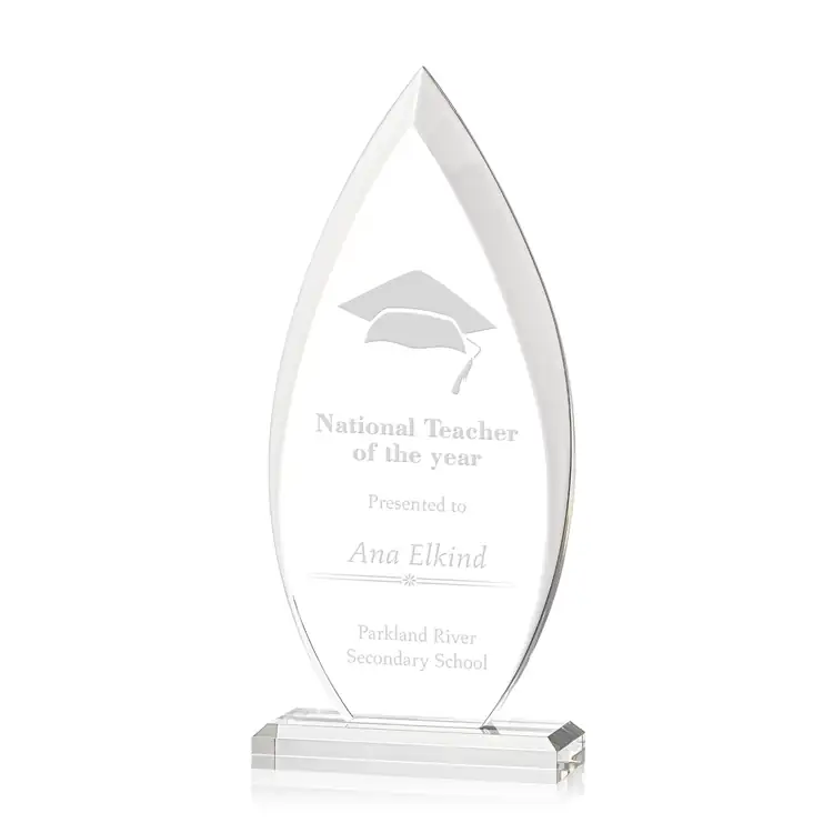 Oulston Flame Acrylic Award - Laser Engraved #4