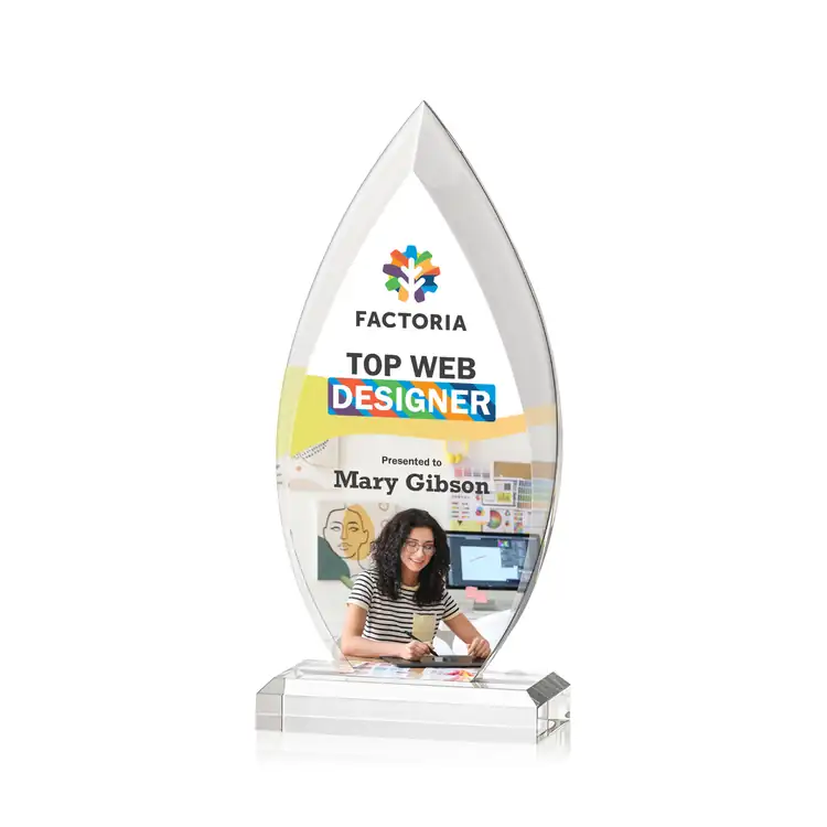 Oulston Flame Acrylic Award - Multicolor #2