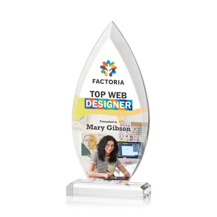 Oulston Flame Acrylic Award - Multicolor #3