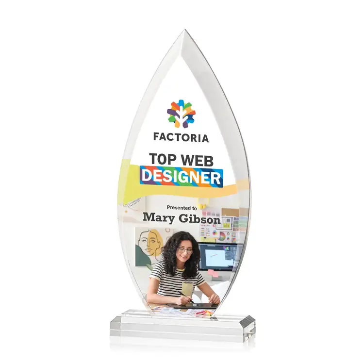 Oulston Flame Acrylic Award - Multicolor #4