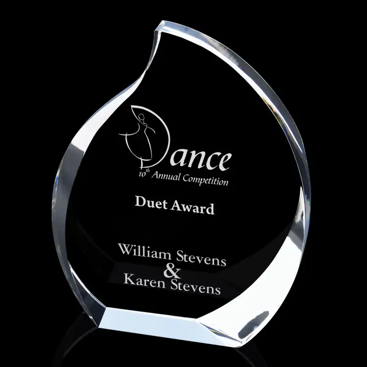 Zephyr Flame Optical Crystal Award