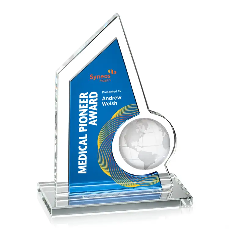 Adalina Globe Starfire Crystal Award - Multicolor #3
