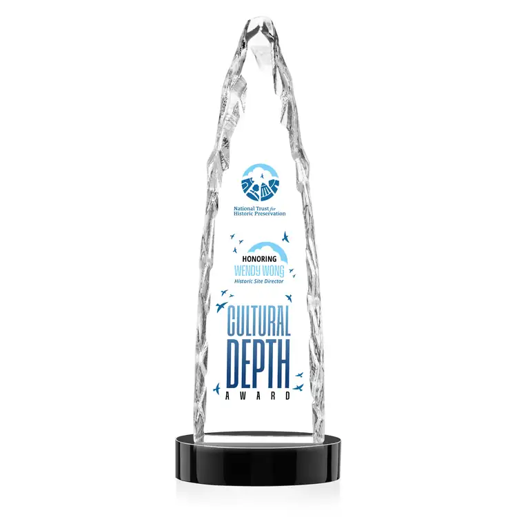 Goderich Optical Crystal Iceberg Award on Crystal Base - Multicolor #6