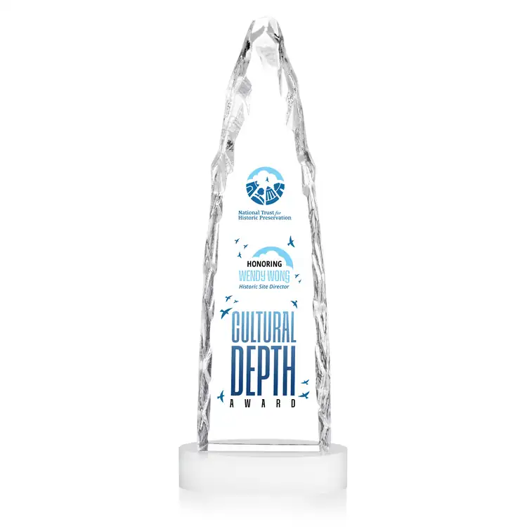 Goderich Optical Crystal Iceberg Award on Crystal Base - Multicolor #9