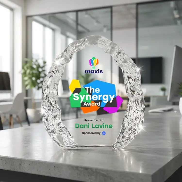Naughton Iceberg Optical Crystal Award - Multicolor #2
