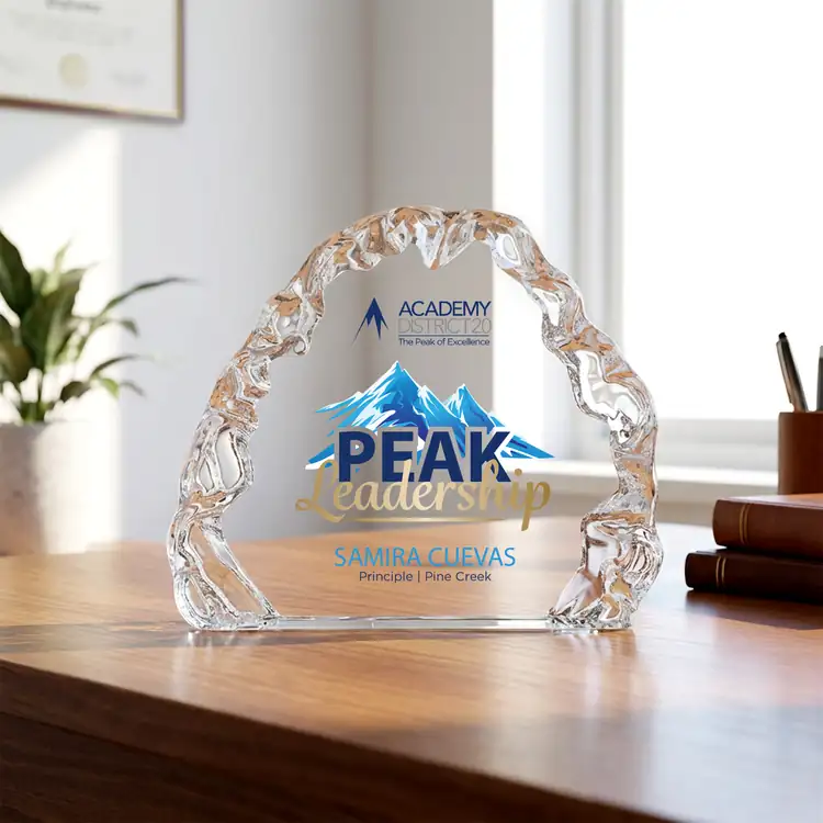 Spence Optical Crystal Iceberg Award - Multicolor #2
