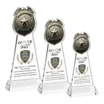 Trophée insigne de police en cristal Starfire sur socle Hartford - Multicolore