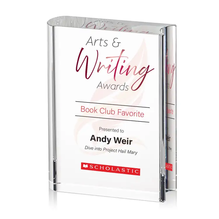 Optical Book Crystal Award Multicolor #4