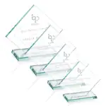 Trophée losange Huron en verre jade - Gravure