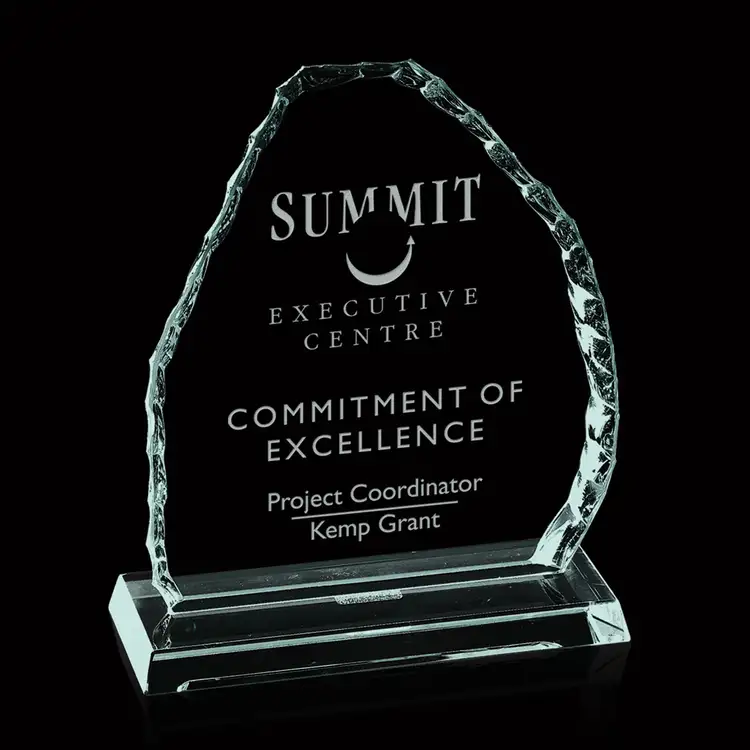 Iceberg Mountain Award - Jade - Engraved