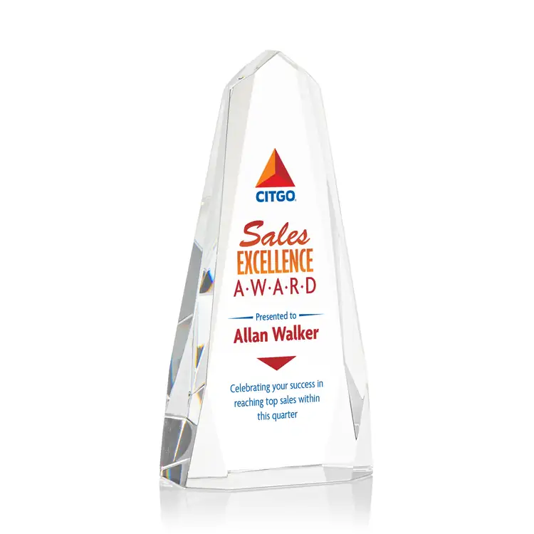 Geneva Optical Crystal Obelisk Award - Multicolor #2