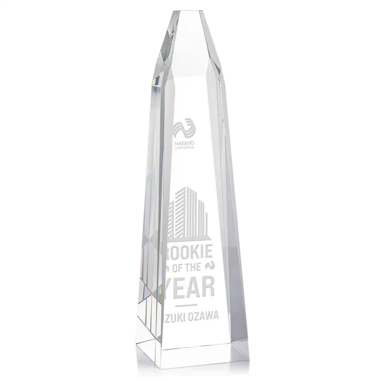 Heritage Optical Crystal Obelisk Award #4