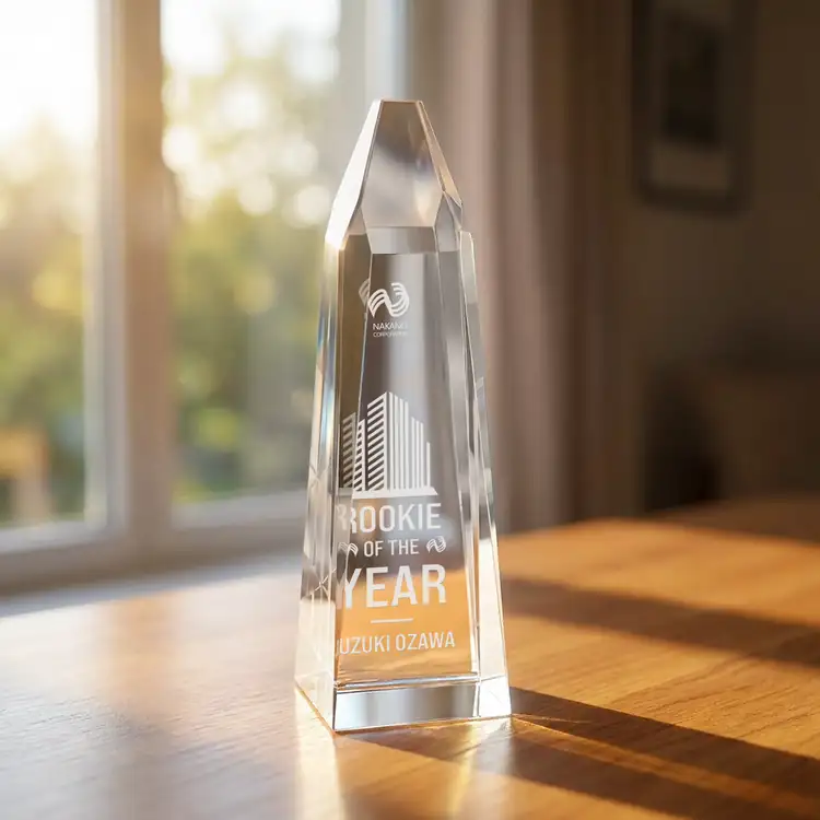 Heritage Optical Crystal Obelisk Award #5