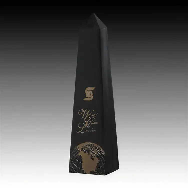Marble Obelisk Award - Marble & Stone - Engraved and Colorfill