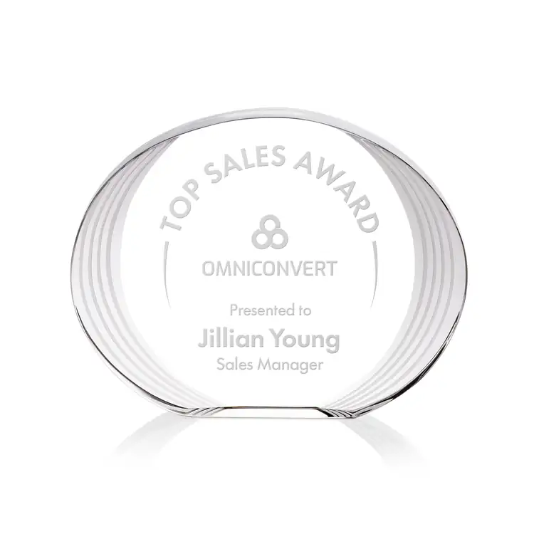 Sheraton Oval Optical Crystal Award #3