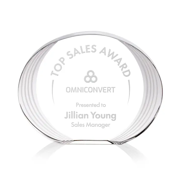 Sheraton Oval Optical Crystal Award #4
