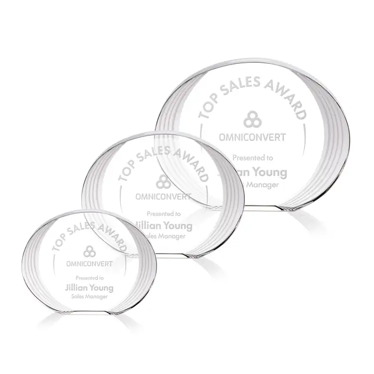 Sheraton Oval Optical Crystal Award