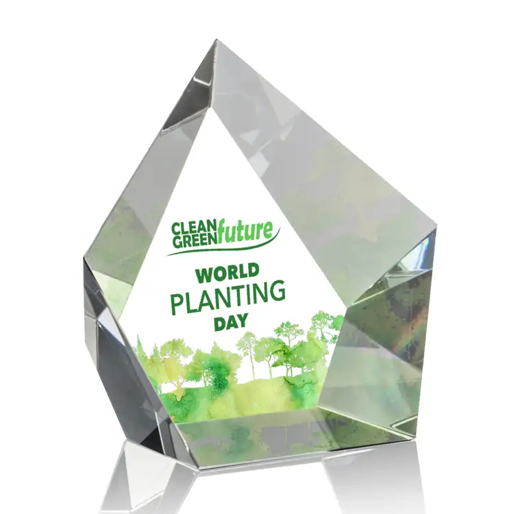 Trophée pentagonal Valecrest en cristal optique - Multicolore #5