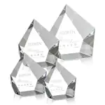 Trophée pentagonal Valecrest en cristal optique